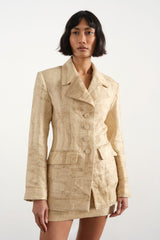 Delphine Linen Suit Jacket