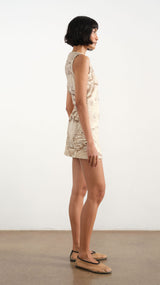 Theodora Linen Mini Dress