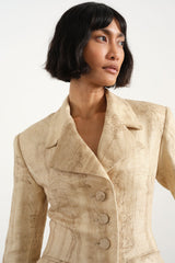 Delphine Linen Suit Jacket