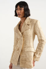 Delphine Linen Suit Jacket