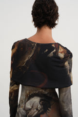 Cosmos Cape Dress