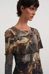 Cosmos Cape Dress