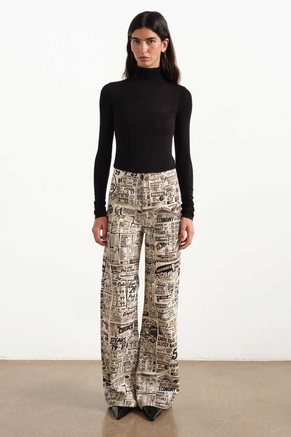 Coupon Wide Leg Jean