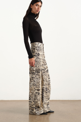 Coupon Wide Leg Jean