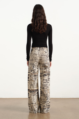 Coupon Wide Leg Jean