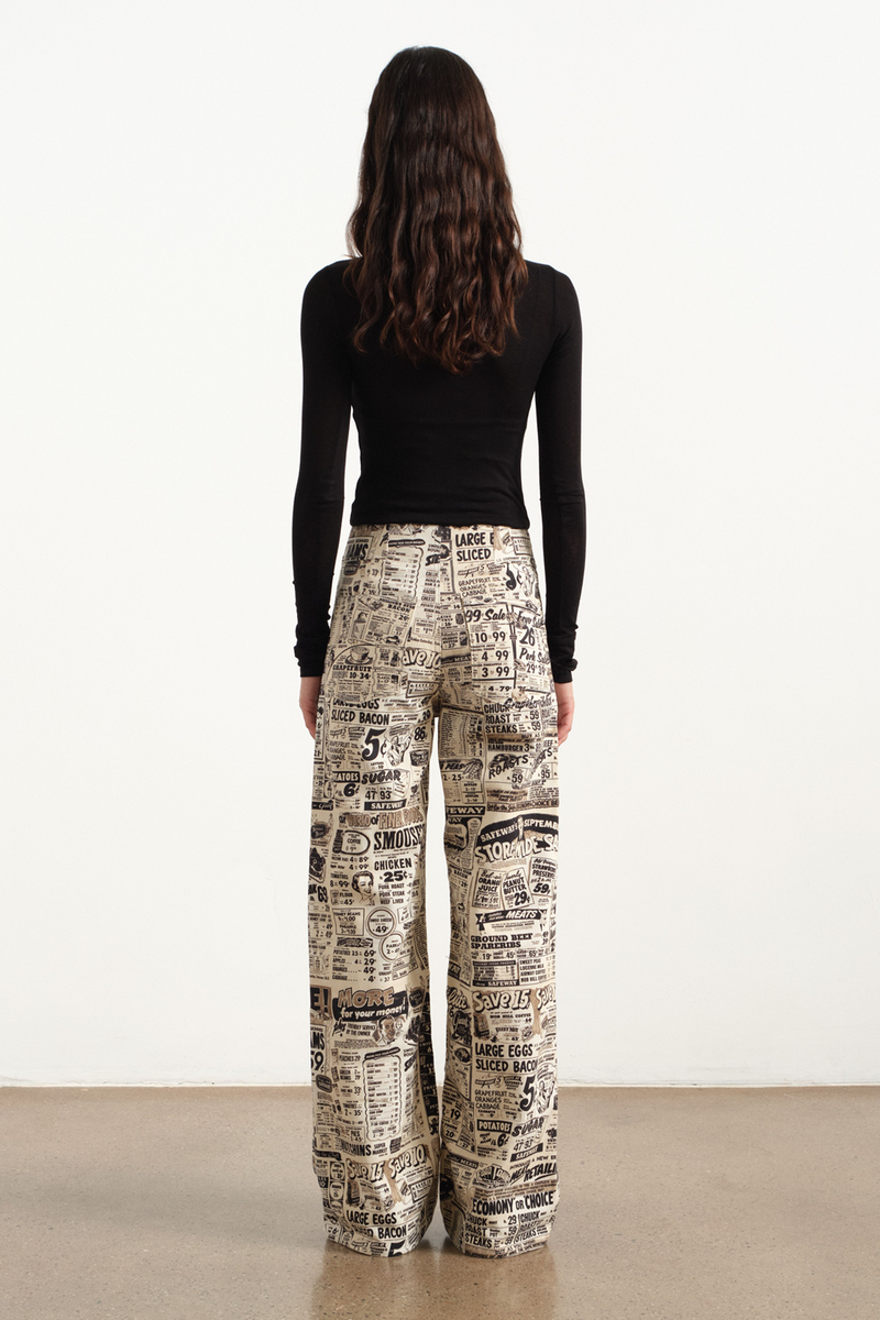 Coupon Wide Leg Jean