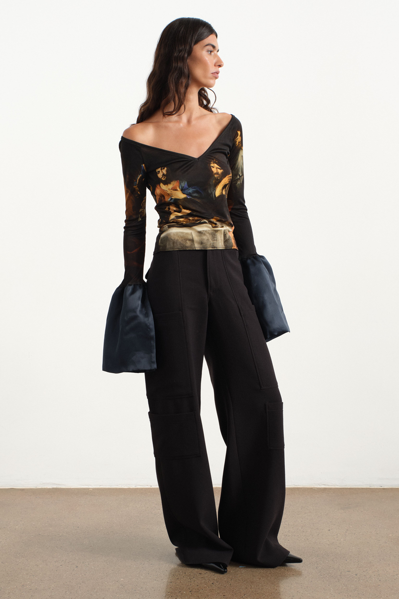 Last Supper Bell Sleeve Top