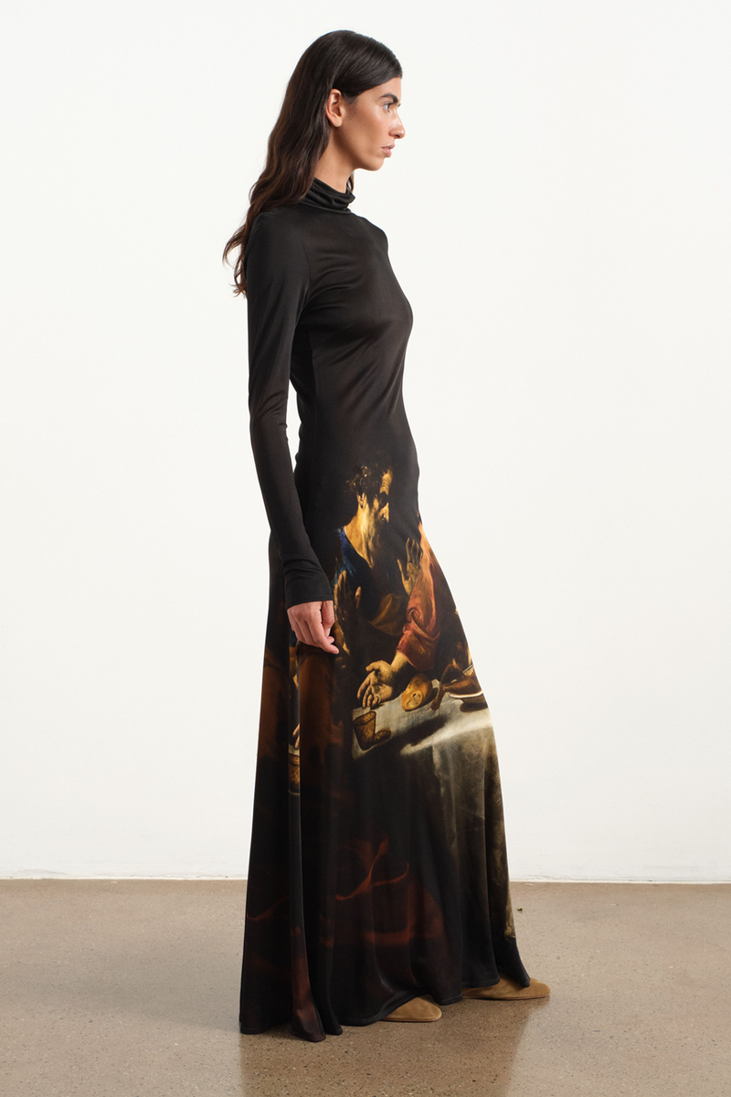 Last Supper Jersey Dress – Grover Rad Last Supper Jersey Dress – Grover Rad