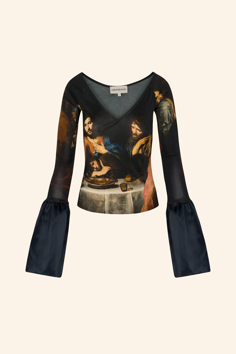 Last Supper Bell Sleeve Top