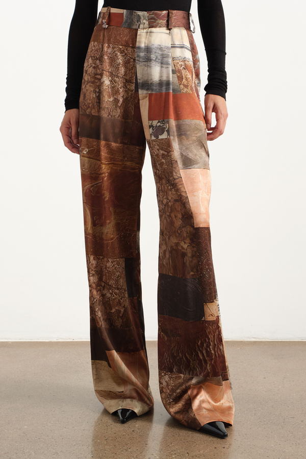 Marble Satin Trouser