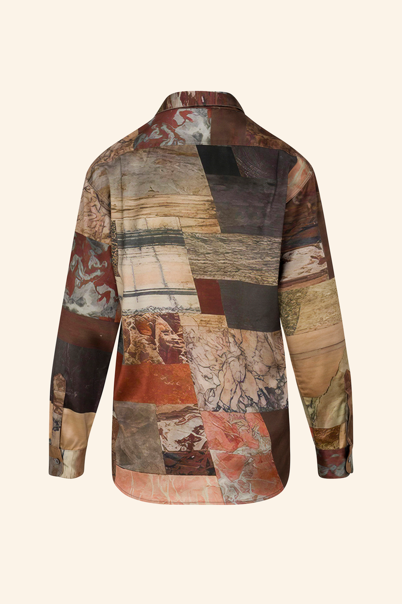Marble Satin Top