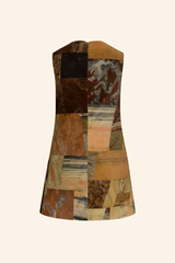 Marble Velvet Mini Dress