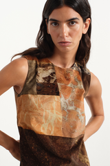 Marble Velvet Mini Dress