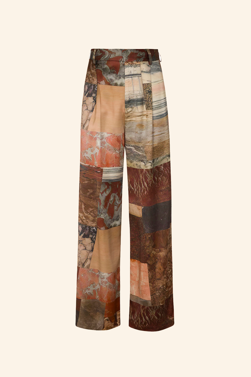 Marble Satin Trouser
