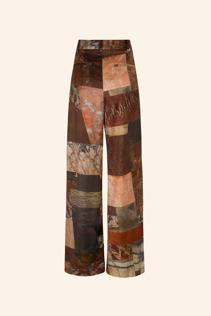 Marble Satin Trouser