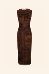 Marquetry Midi Dress