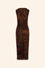 Marquetry Midi Dress