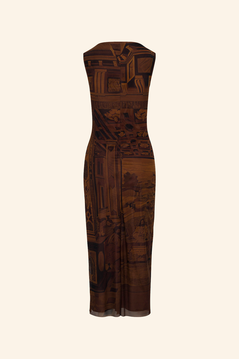 Marquetry Midi Dress
