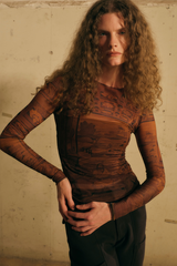 Marquetry Long Sleeve Top