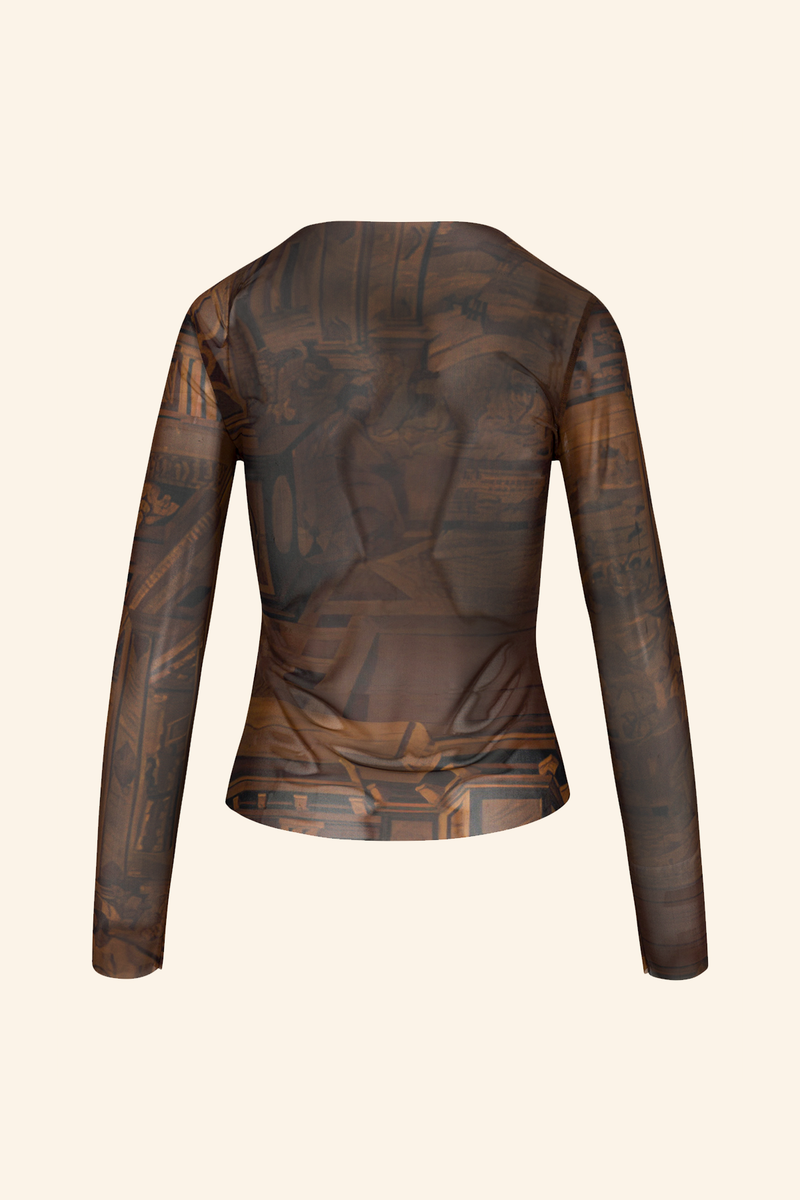 Marquetry Long Sleeve Top
