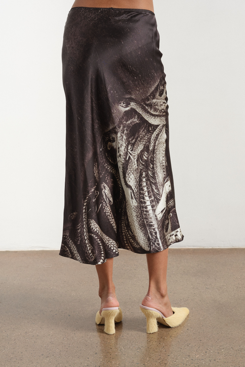 Medusa Silk Skirt