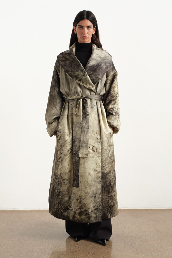 Renaissance Satin Puffer Coat