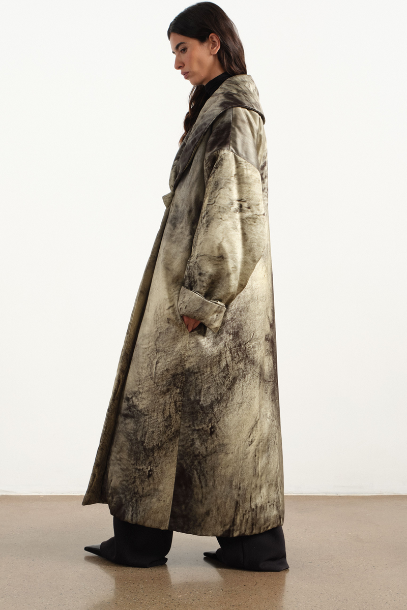 Renaissance Satin Puffer Coat