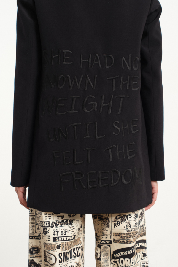 Embroidered Blazer