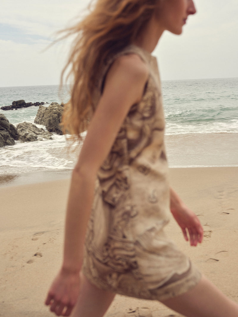 Theodora Linen Mini Dress – Grover Rad