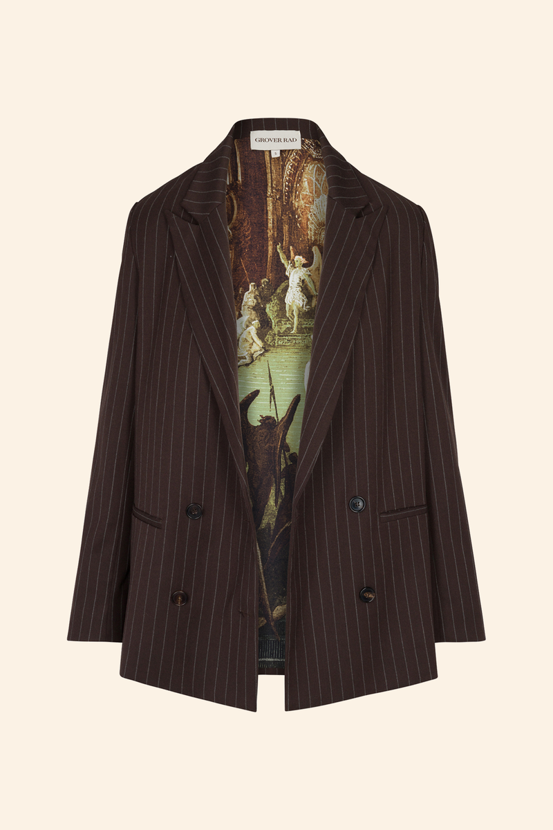 The Pinstripe Suit Jacket